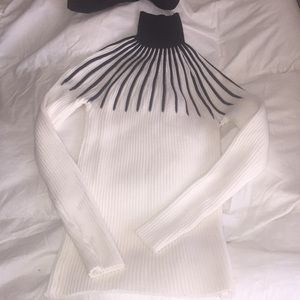 Long sleeve up the neck sweater type shirt